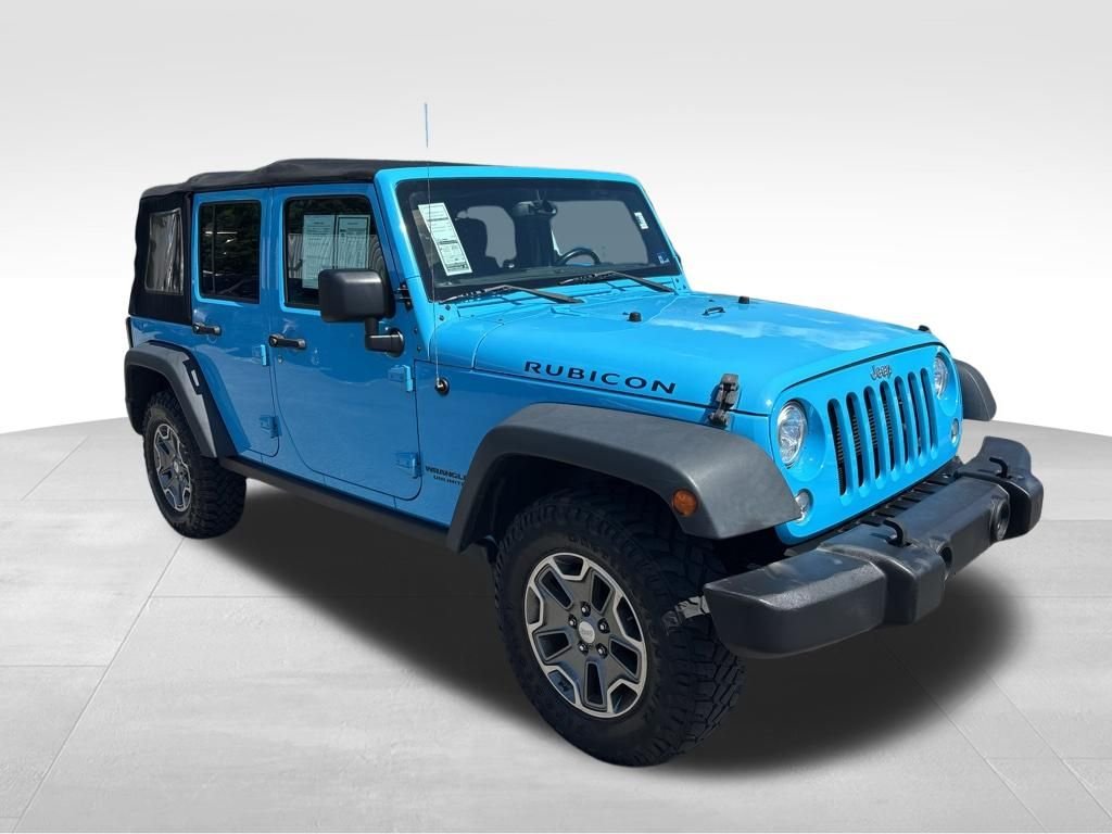 Used 2017 Blue Jeep Unlimited Rubicon image 8