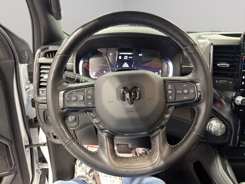 Used 2025 Ivory White Tri-Coat Pearlcoat Ram Limited image 24