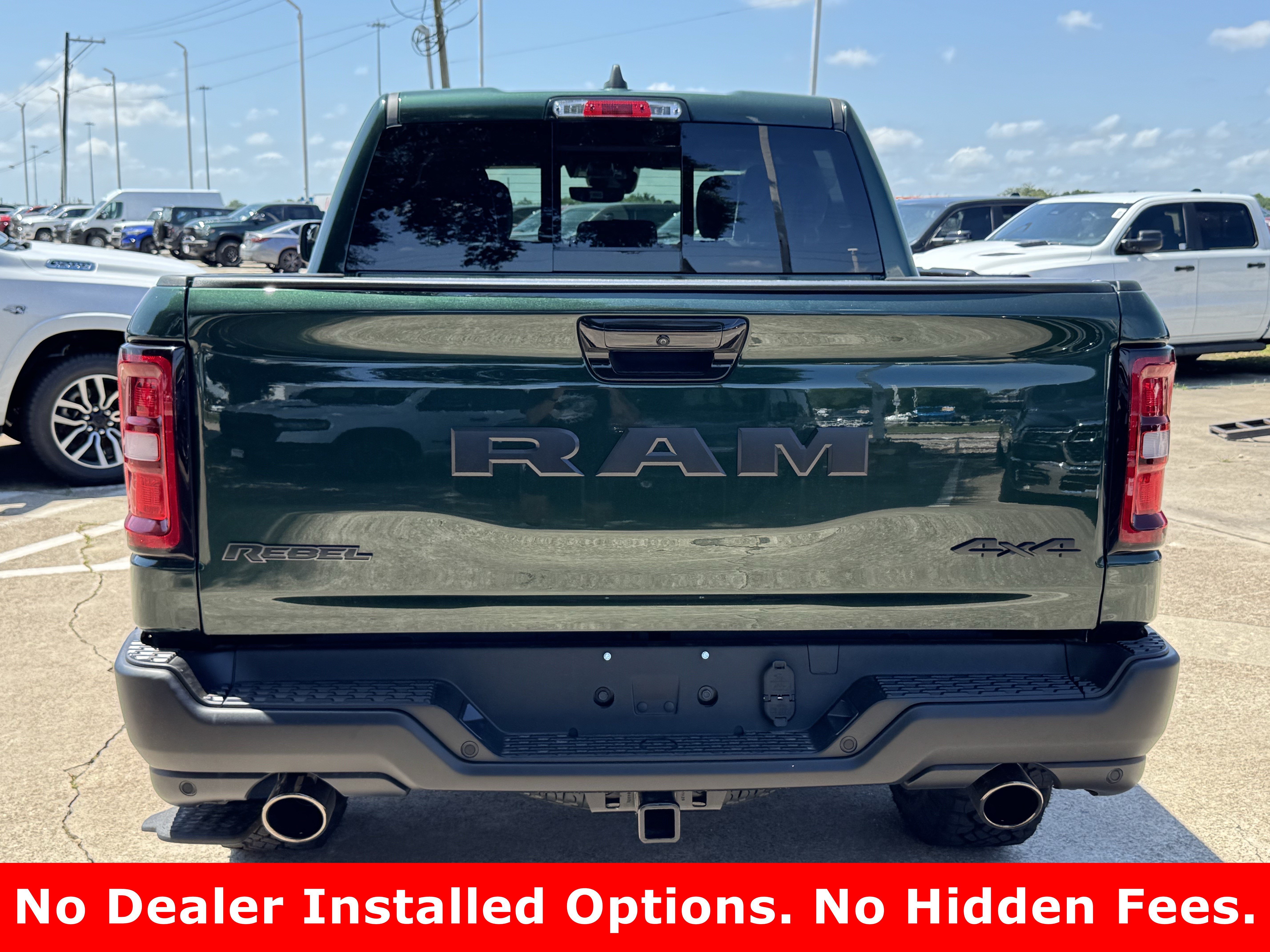 New 2026 Serrano-Green Metallic Exterior Paint RAM Rebel image 8