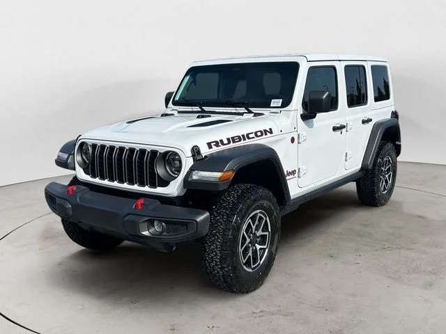 Used 2026 Bright White Clearcoat Jeep Rubicon image 1