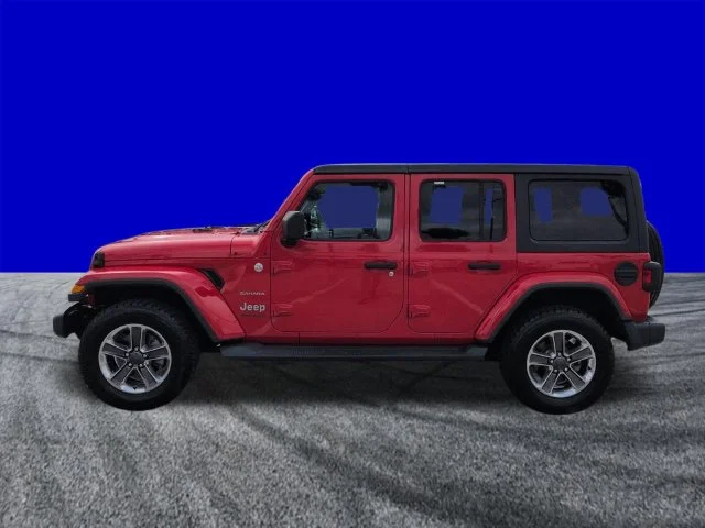 Certified Used 2020 Firecracker Red Clearcoat Jeep Unlimited Sahara image 7