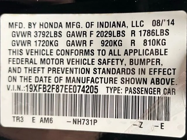 Used 2014 Black Honda EX image 54