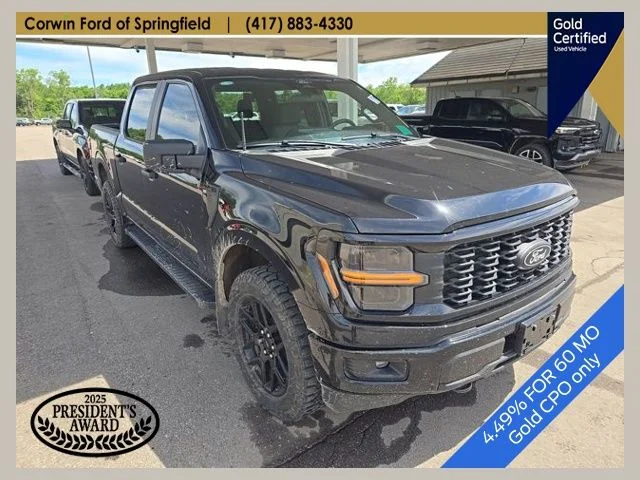 Used 2024 Agate Black Metallic Ford STX image 1