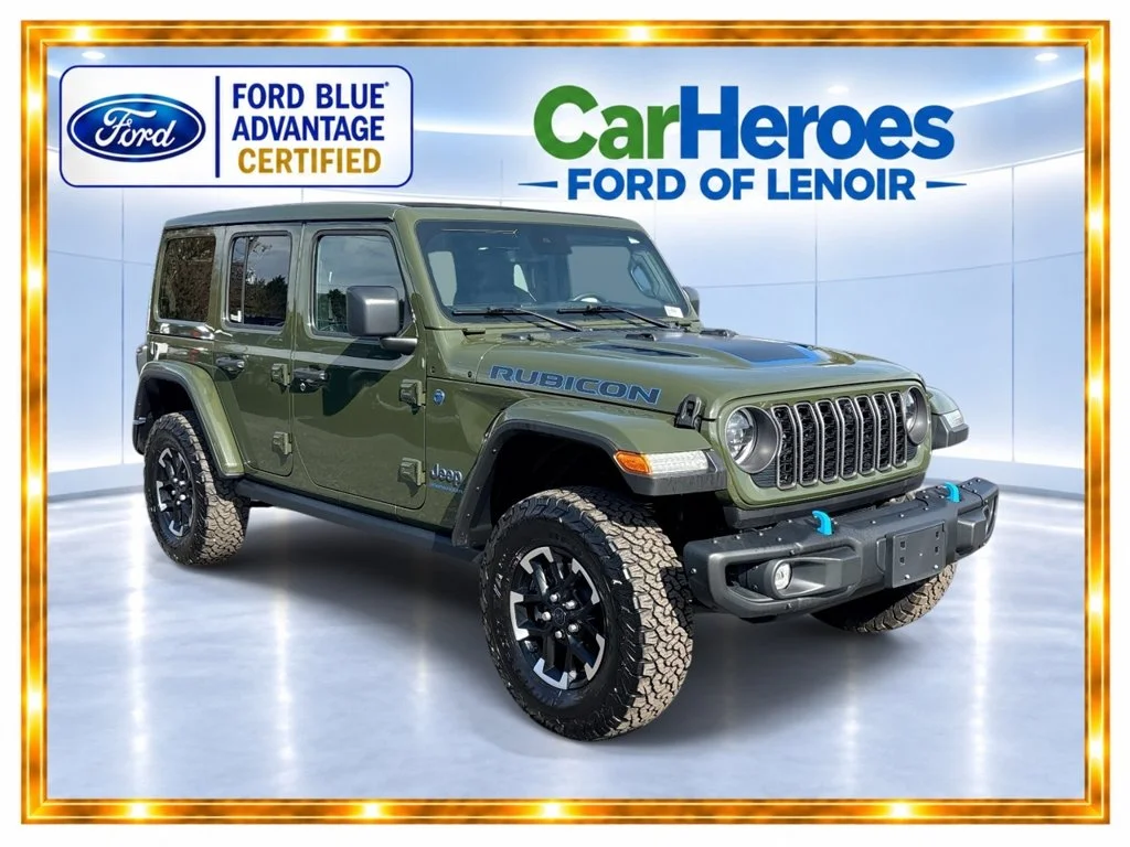 Certified Used 2024 Sarge Green Clearcoat Jeep Rubicon X 4xe image 1