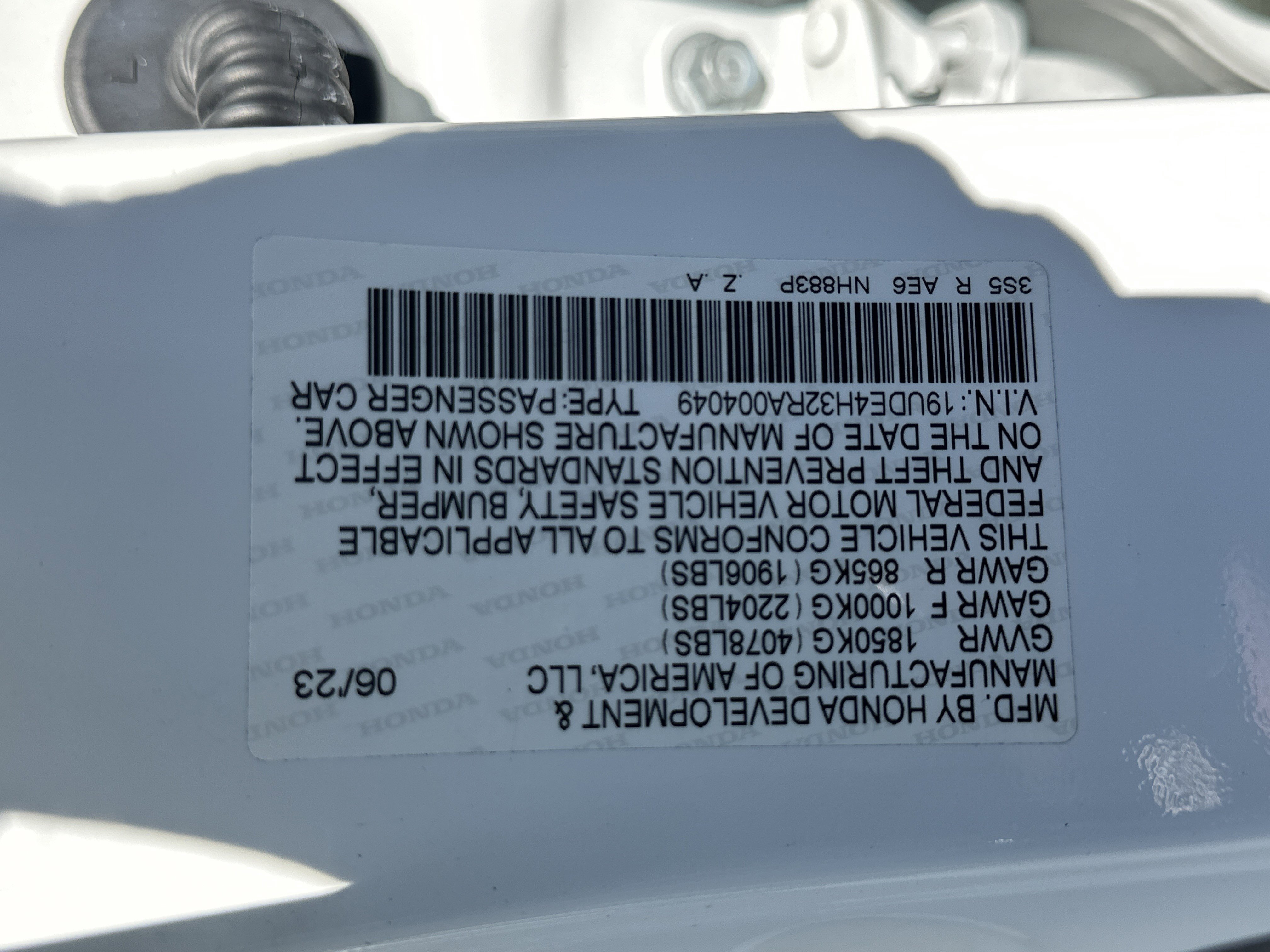 Used 2024 Platinum White Pearl Acura w/A-Spec Package image 38
