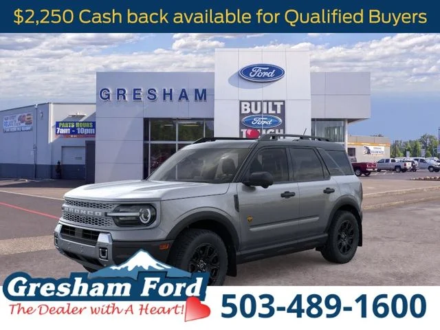 New 2026 Carbonized Gray Metallic Ford Badlands image 1