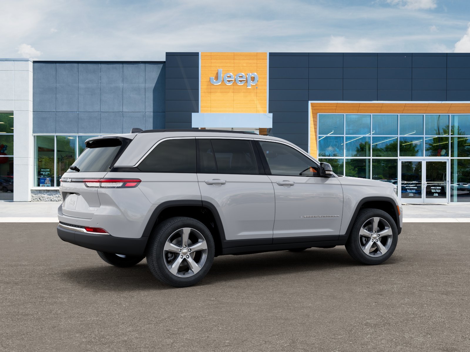 New 2025 Bright White Clear-Coat Exterior Paint Jeep Limited image 30