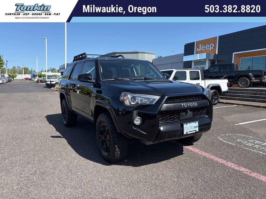 Used 2022 Midnight Black Metallic Toyota TRD Pro image 1