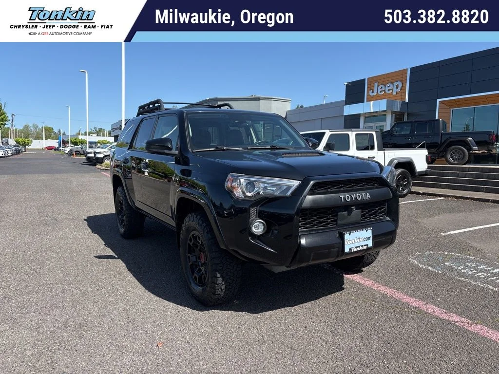 Used 2022 Midnight Black Metallic Toyota TRD Pro image 1