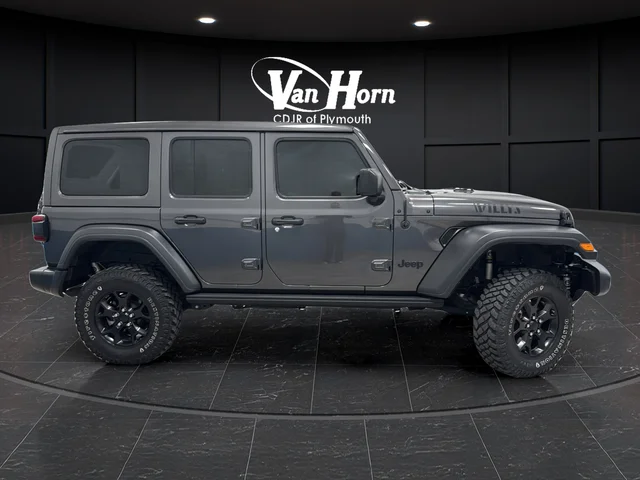 Used 2021 Granite Crystal Metallic Clearcoat Jeep Unlimited Willys image 9