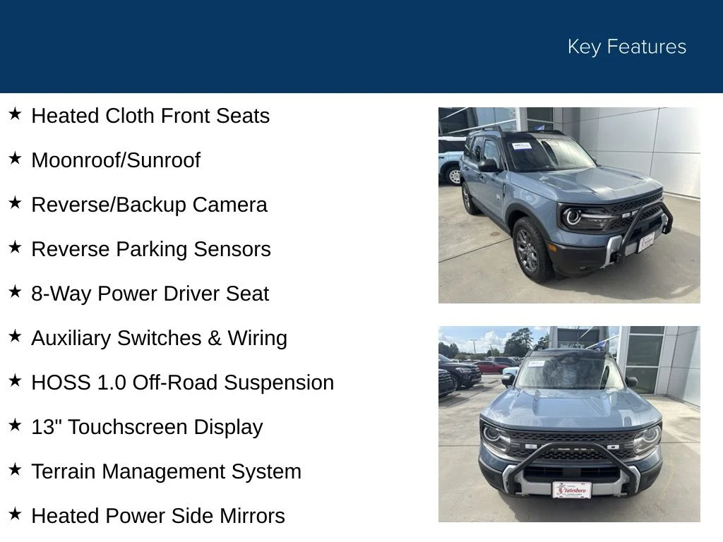 Certified Used 2025 Azure Gray Metallic Ford Big Bend image 32