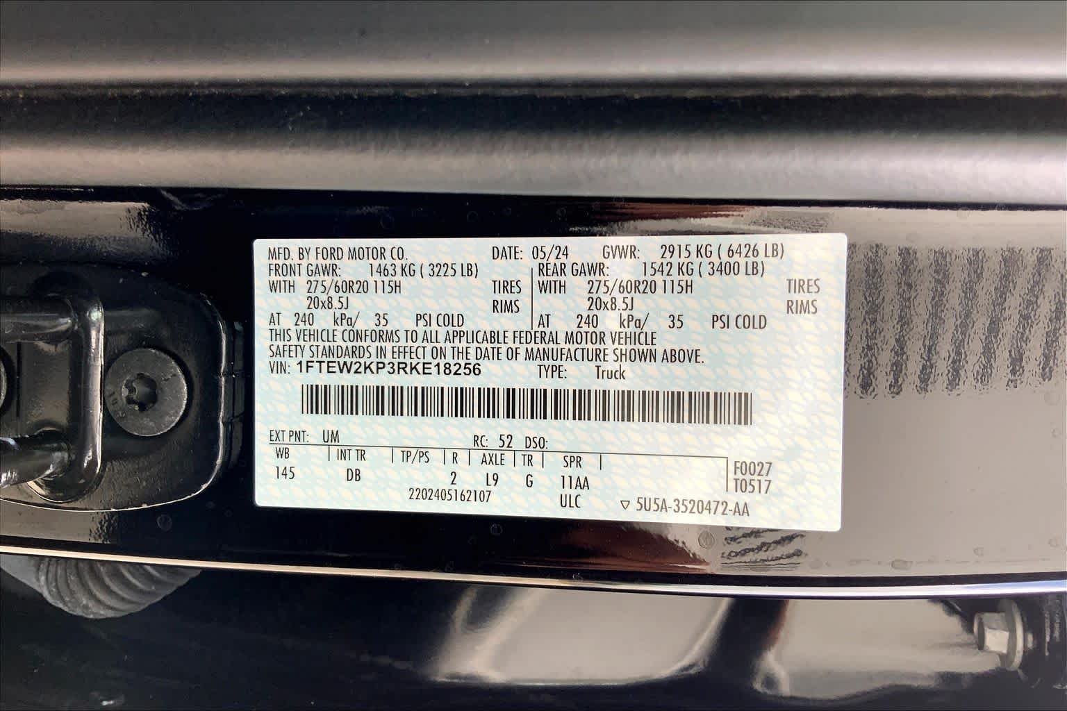Used 2024 Agate Black Ford STX image 36