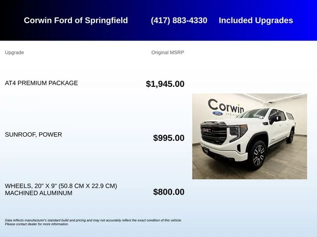 Used 2023 Summit White GMC AT4 image 5