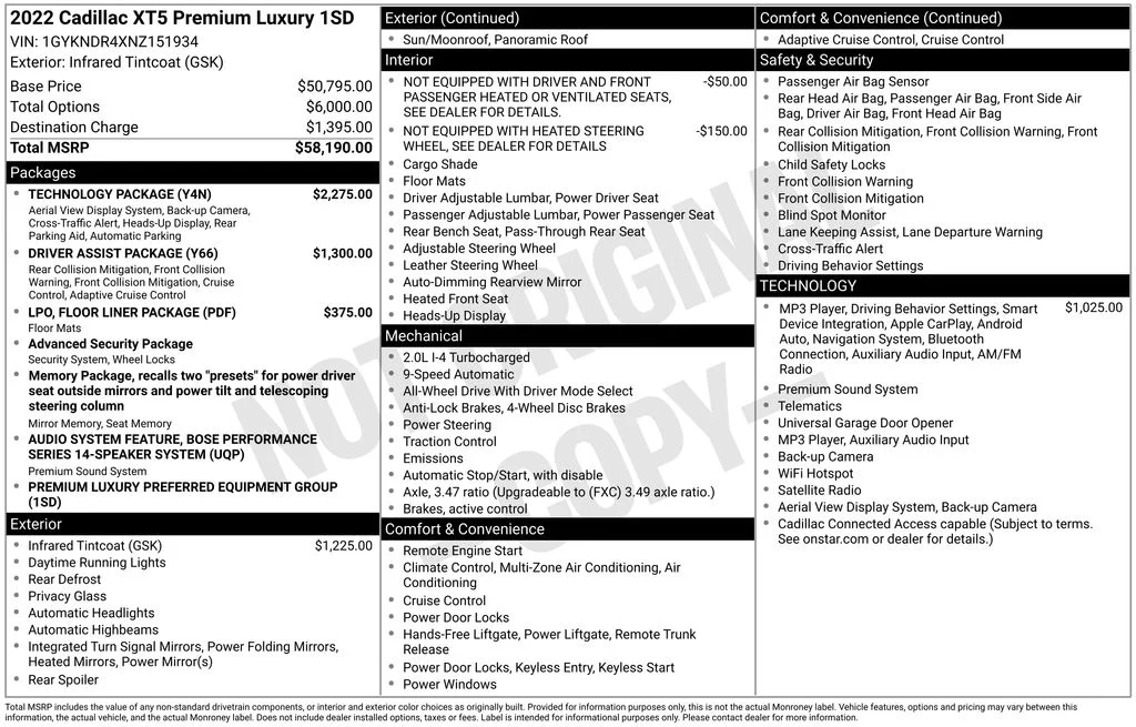 Used 2022 Infrared Cadillac Premium Luxury image 17