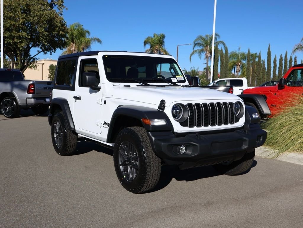 New 2026 Bright White Clear-Coat Exterior Paint Jeep Sport S image 1