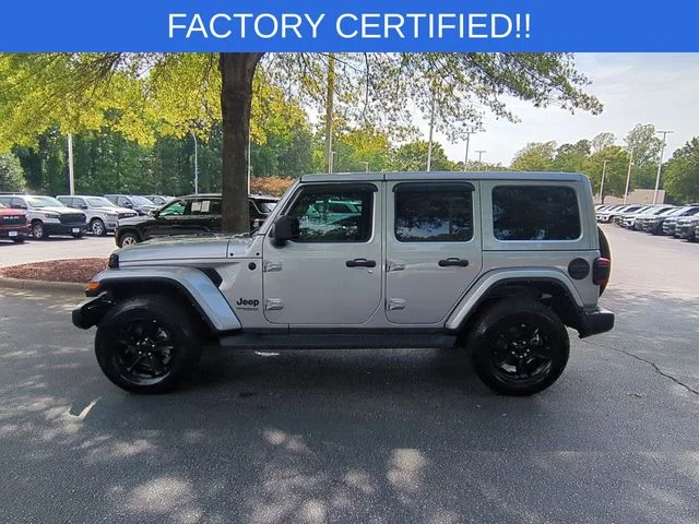 Used 2021 Silver Jeep Unlimited Sahara Altitude image 2