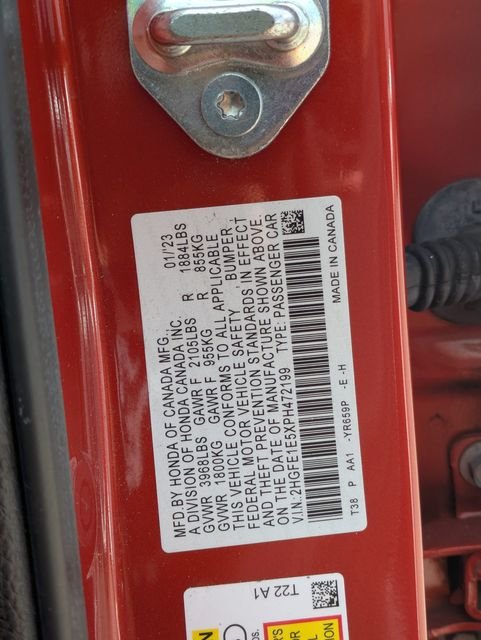 Used 2023 Orange Honda Si image 28