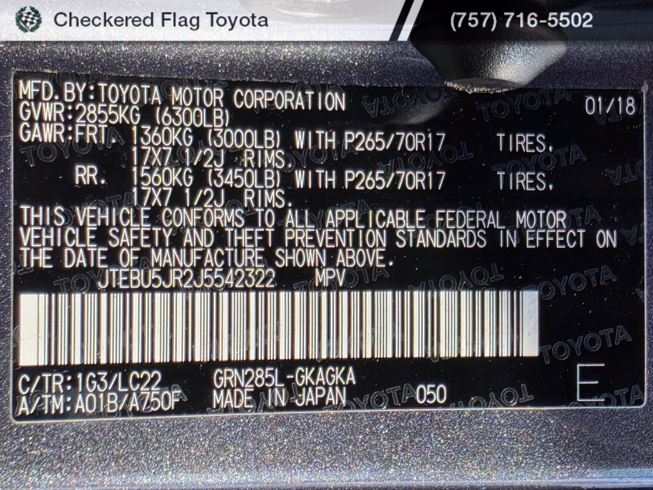 Used 2018 Magnetic Gray Metallic Toyota TRD Off-Road Premium image 22