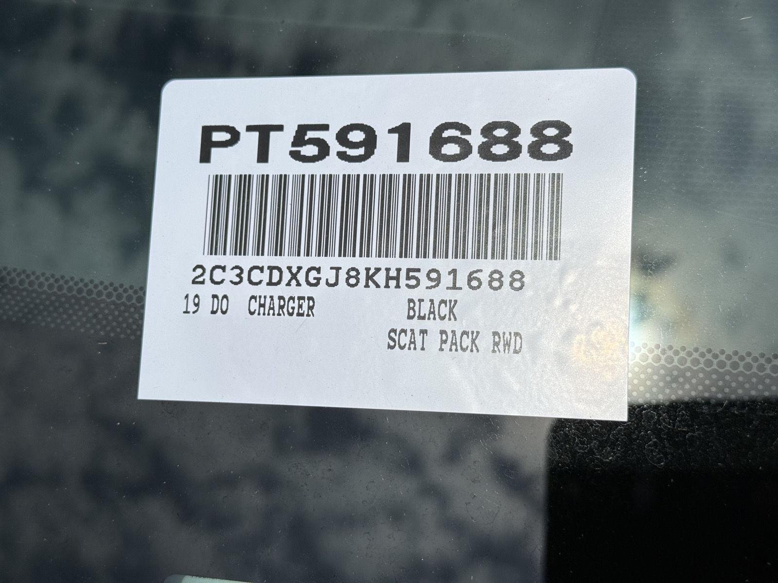 Used 2019 Pitch Black Clearcoat Dodge Scat Pack image 15