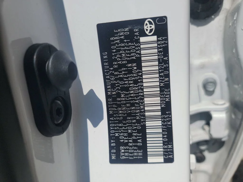 Used 2024 White Toyota SE image 15
