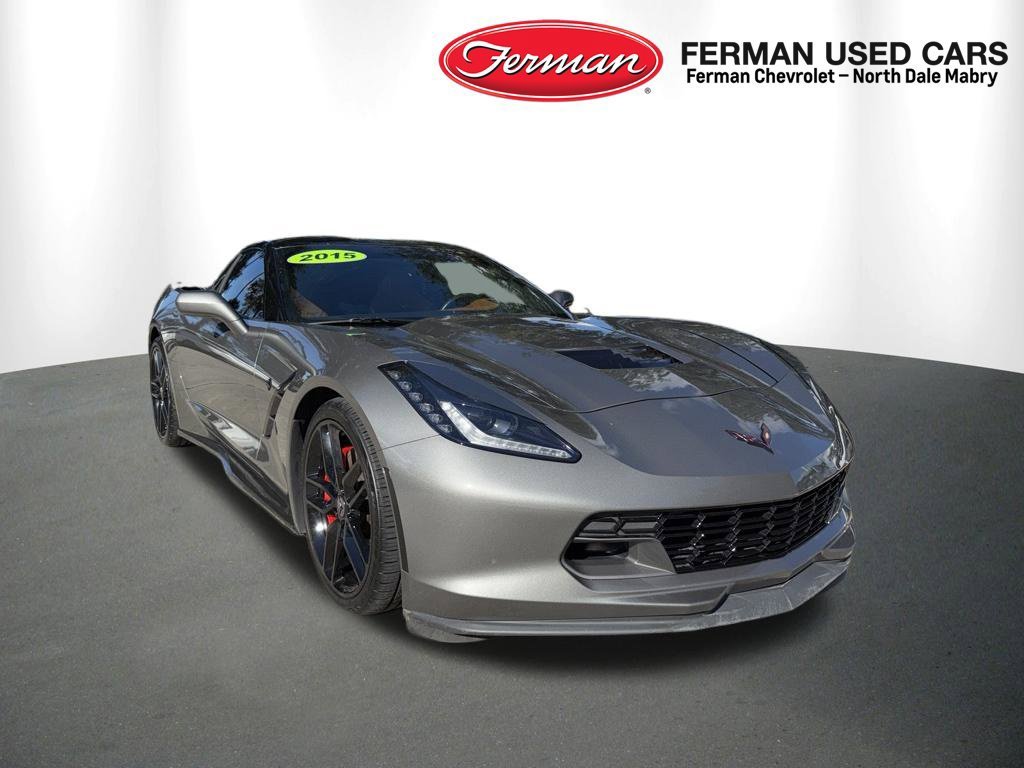 Used 2015 SHARK GRAY METALLIC Chevrolet Z51 3LT image 2