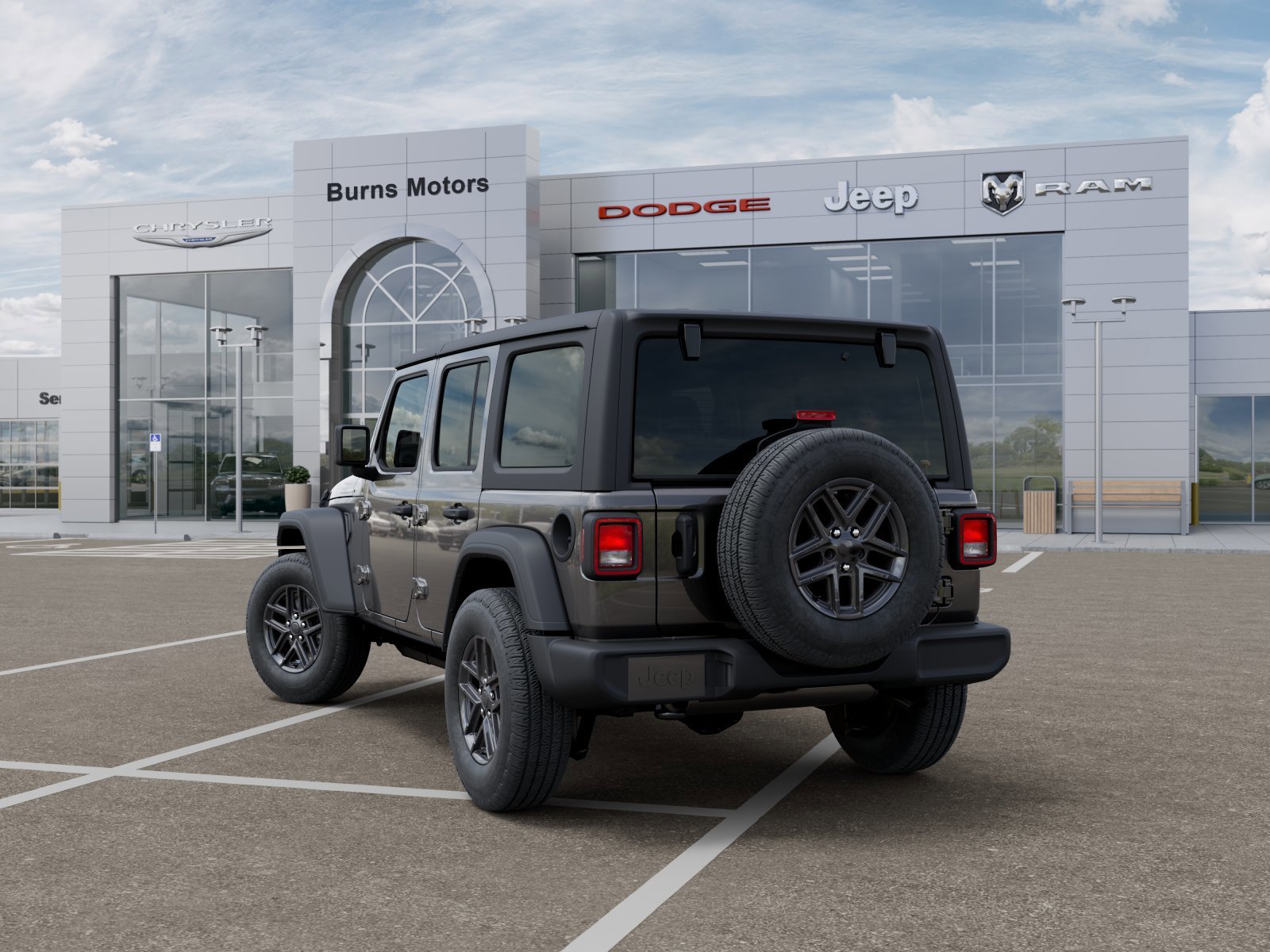 New 2026 Granite Crystal Metallic Clear-Coat Exterior Paint Jeep Sport 4-Door image 3