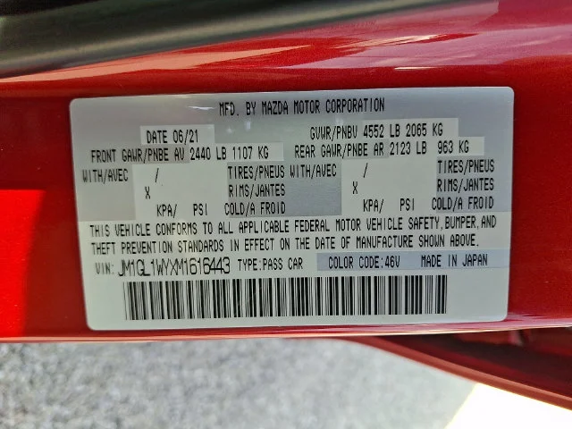 Used 2021 Red Mazda Grand Touring Reserve image 27