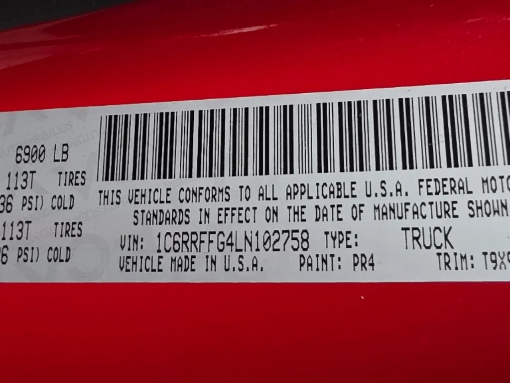Used 2020 Flame Red Clear Coat Ram Big Horn/Lone Star image 36