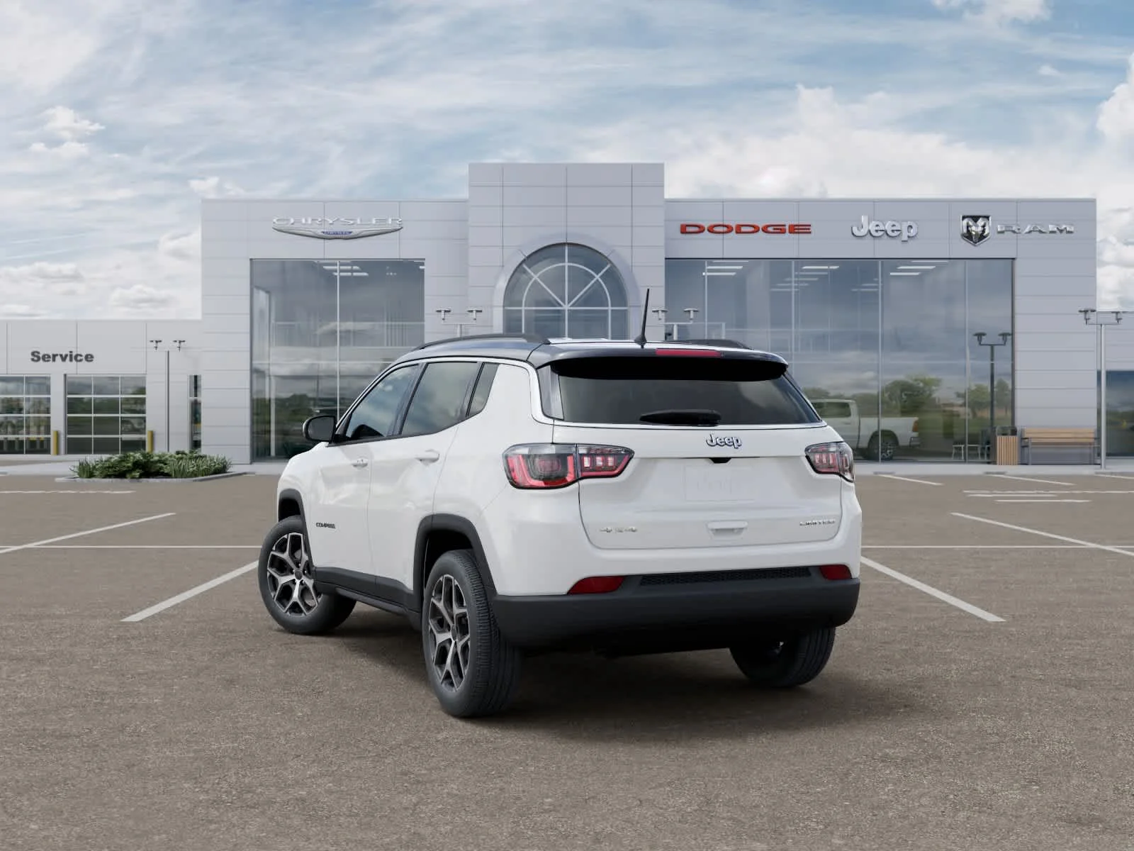 New 2026 Bright White Clear-Coat Exterior Paint Jeep Limited image 3