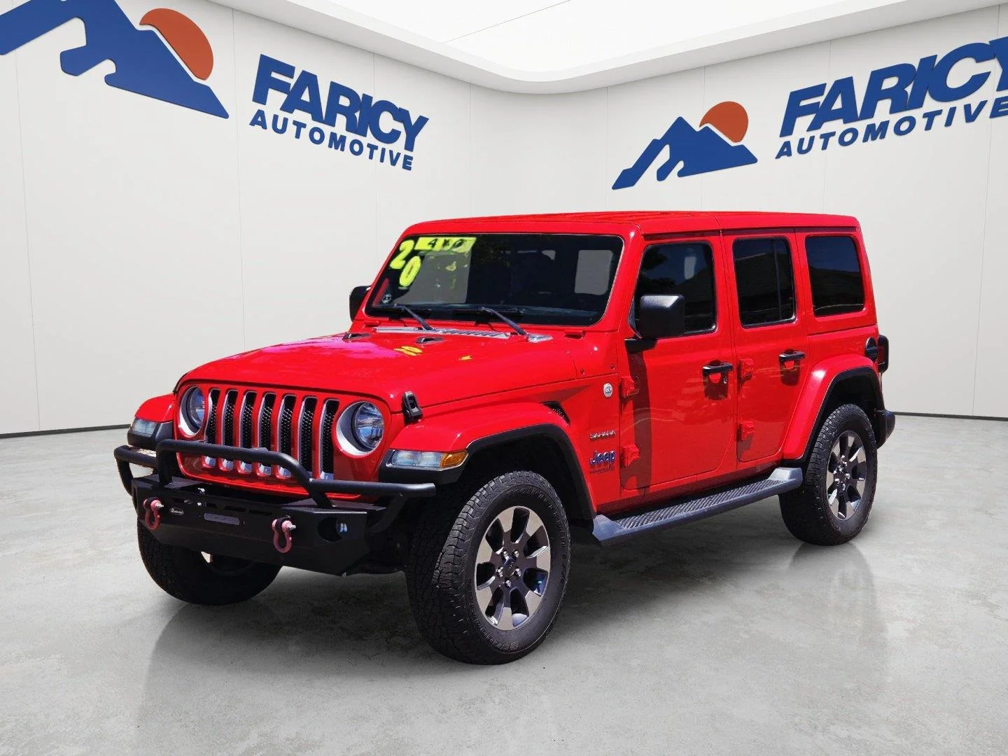 Used 2020 Firecracker Red Clearcoat Jeep Sahara image 1
