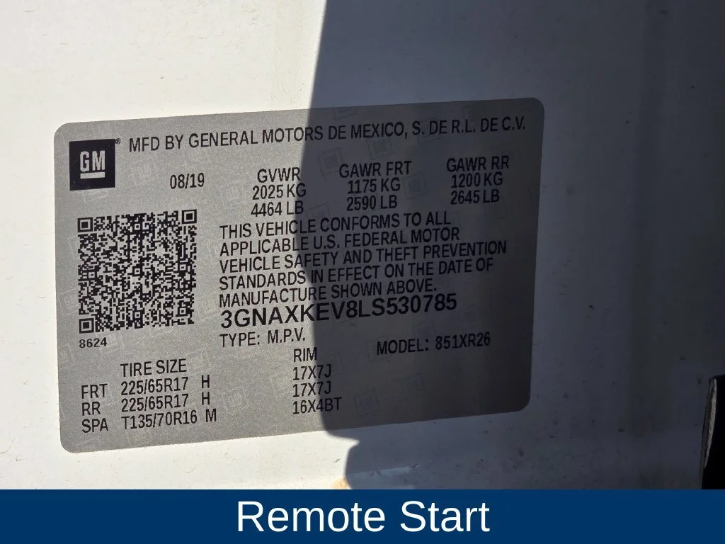 Certified Used 2020 SUMMIT WHITE Chevrolet LT image 11