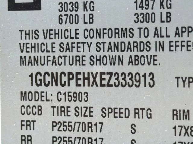 Used 2014 SUMMIT WHITE Chevrolet Work Truck image 24