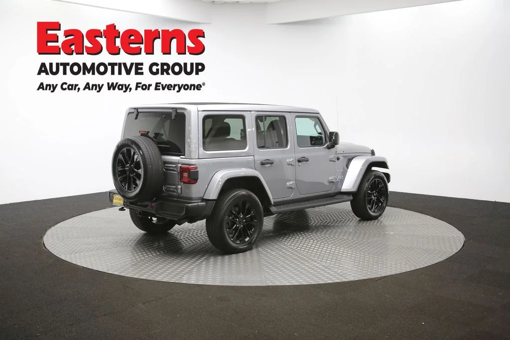 Used 2021 Silver Jeep Unlimited Sahara 4xe image 42