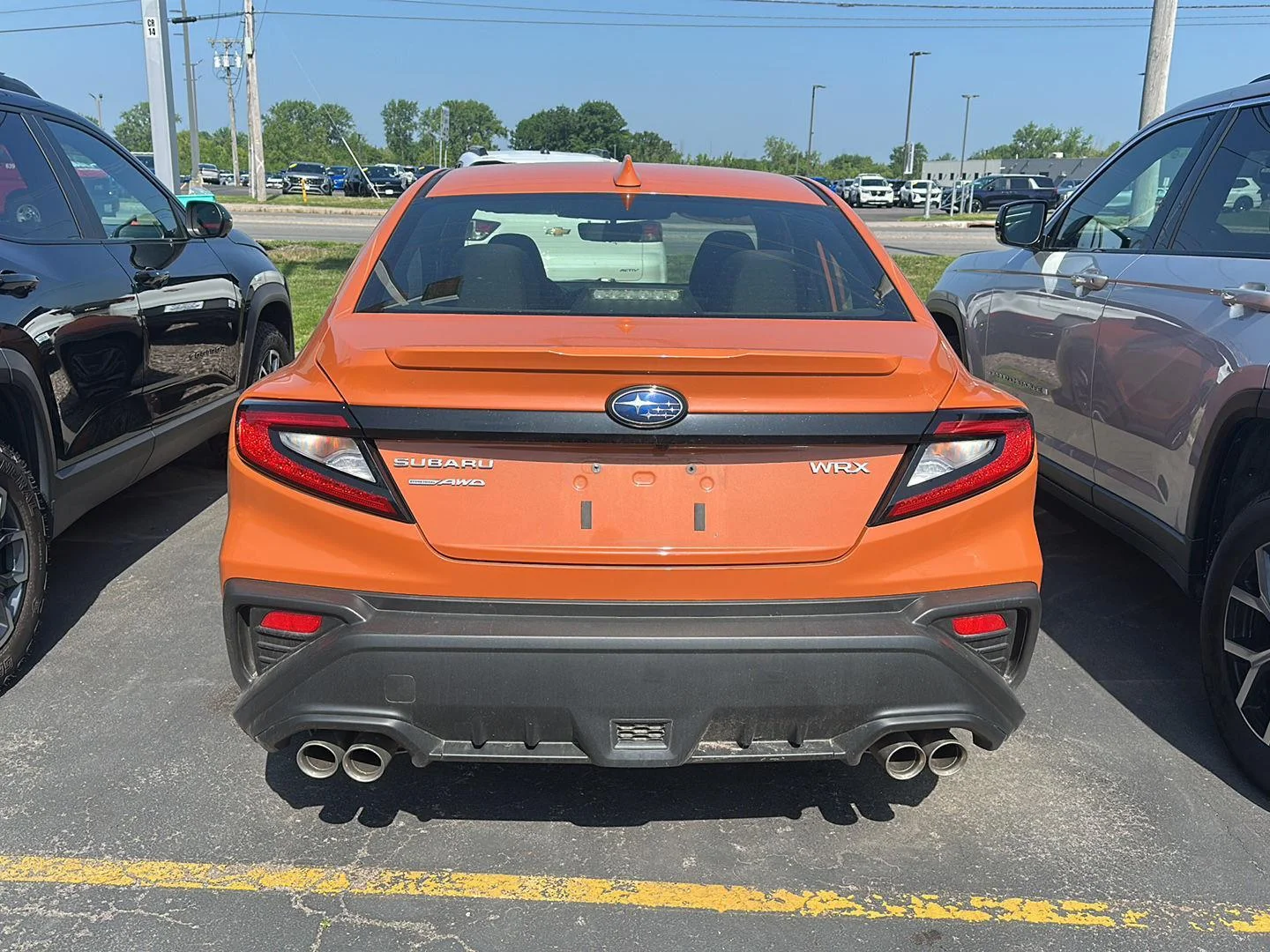 Used 2024 Solar Orange Pearl Subaru Premium image 3