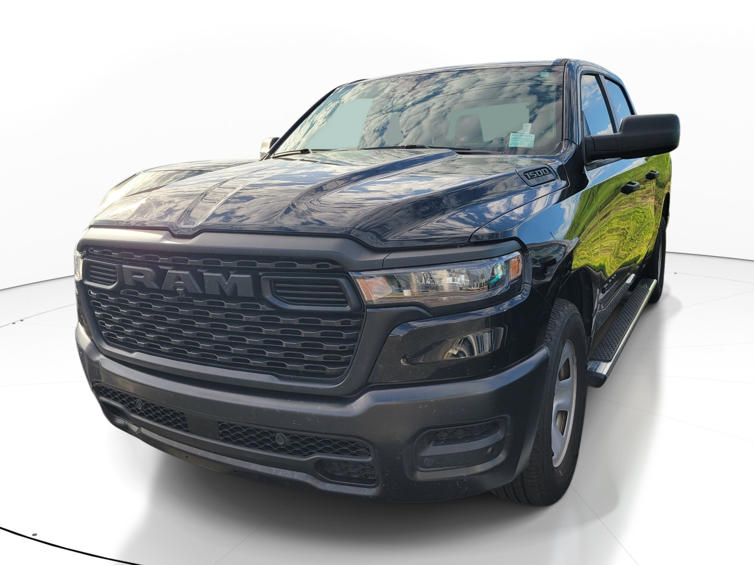 Used 2025 Diamond Black Crystal Pearlcoat Ram Tradesman image 3