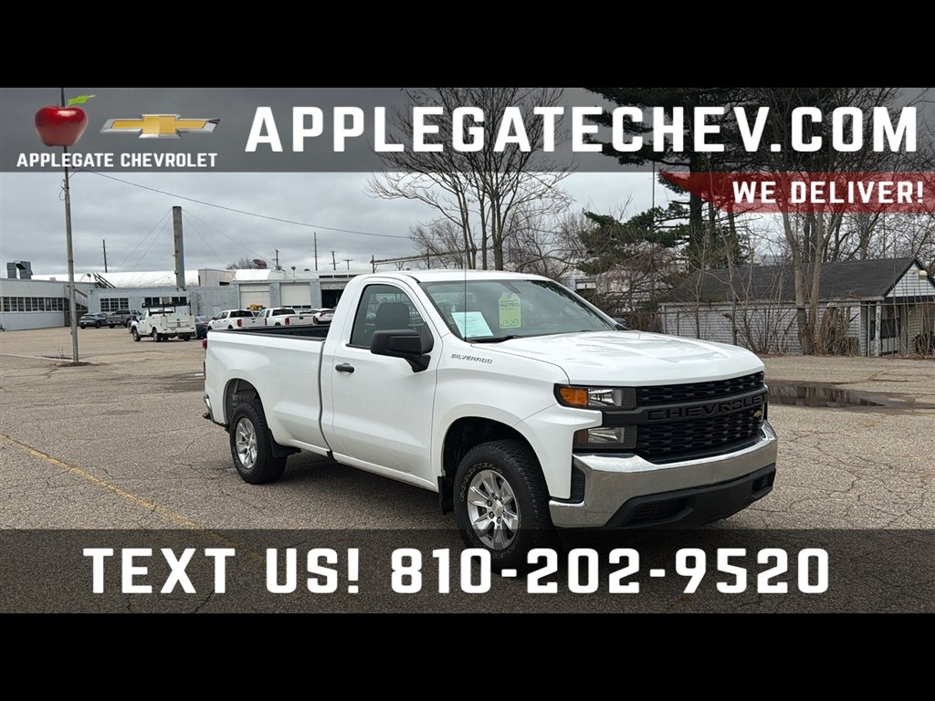 SUMMIT WHITE 2019 Chevrolet Silverado 1500 Work Truck LB RWD Pickup Truck 4X2