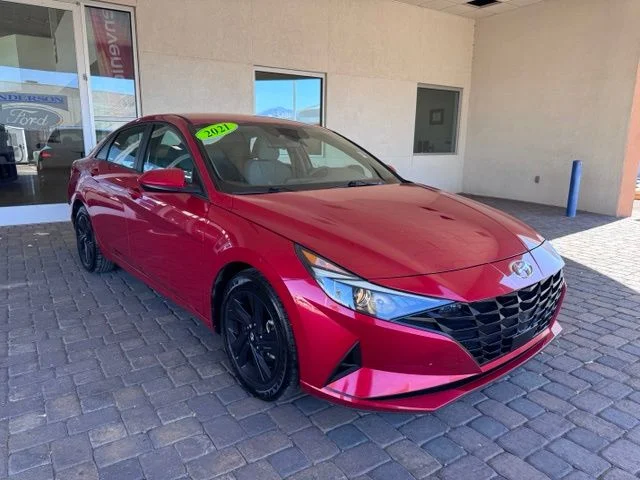 Certified Used 2021 Calypso Red Hyundai SEL image 7