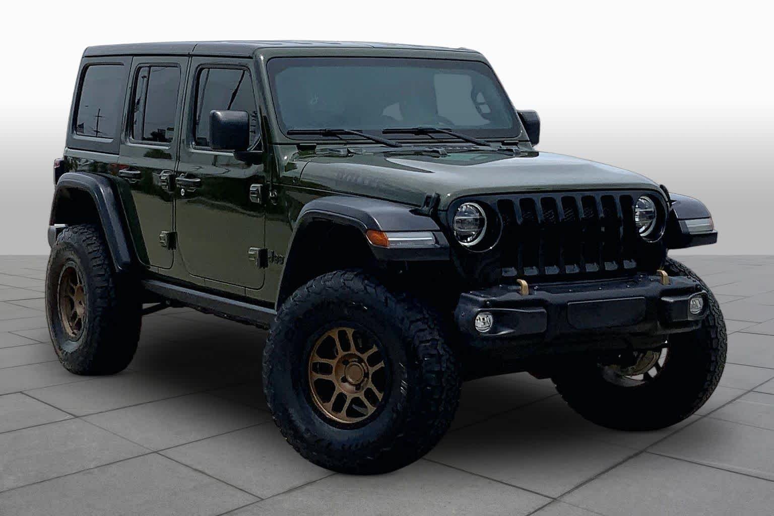 Used 2021 Sarge Green Clearcoat Jeep Unlimited Willys image 3