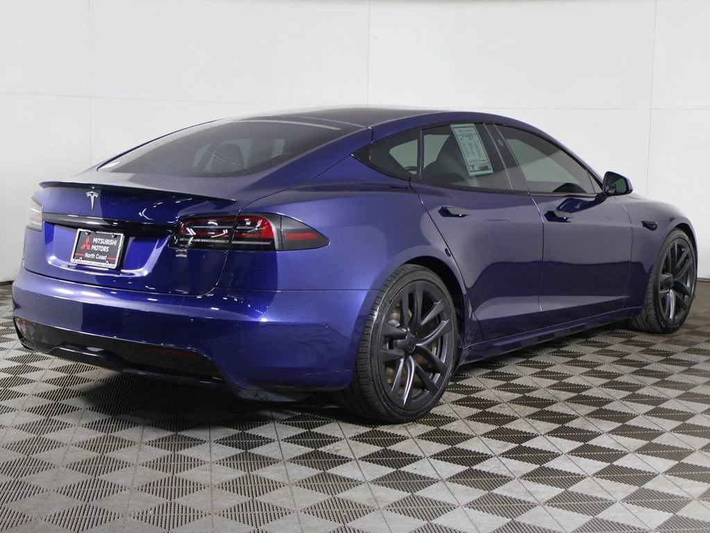 Used 2023 Blue Tesla Plaid image 13