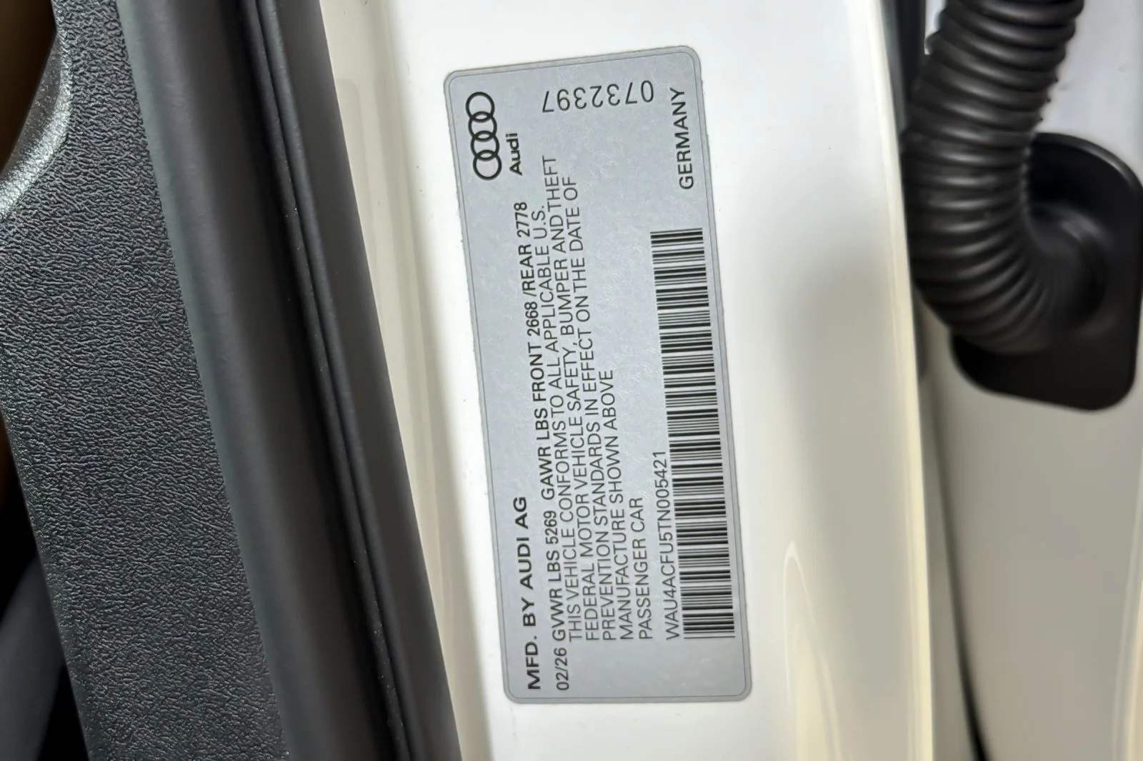 Used 2026 Arkona White Audi Premium 2.0 TFSI quattro image 27