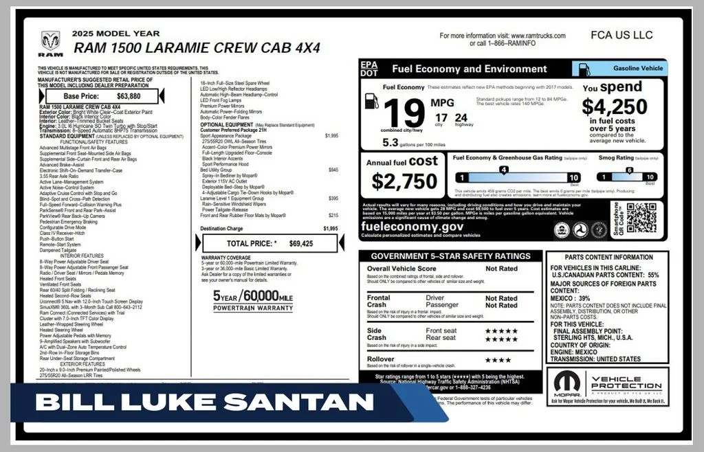 Used 2025 White Ram Laramie image 1