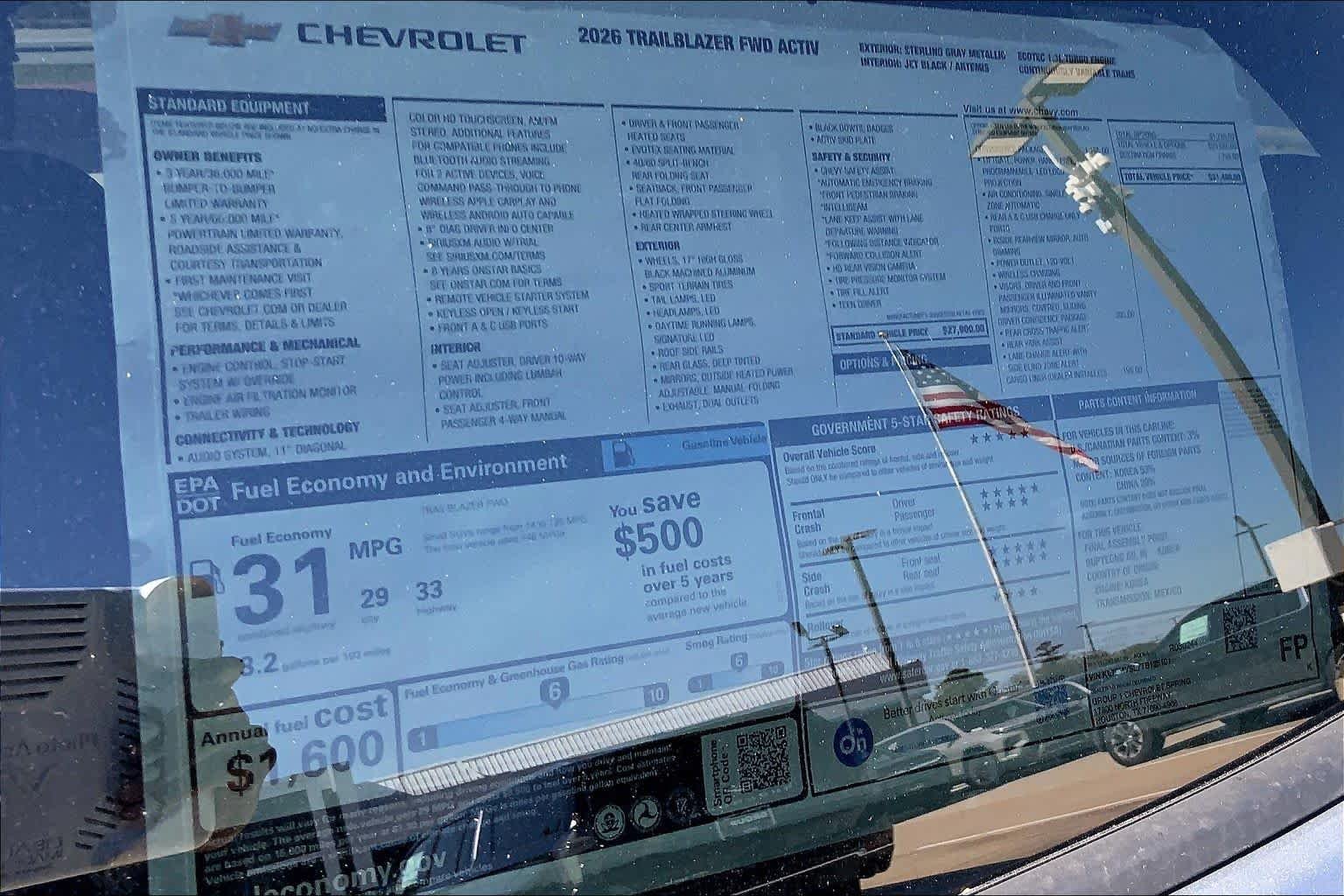 New 2026 Sterling Gray Metallic Chevrolet ACTIV image 22