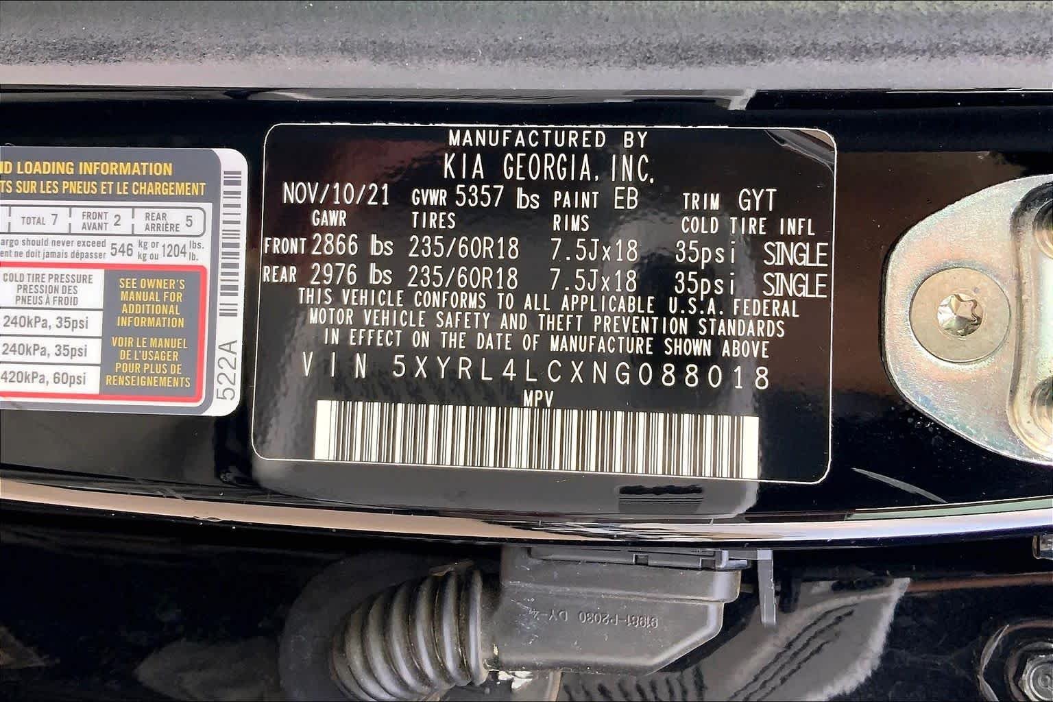 Used 2022 Ebony Black Kia S image 37