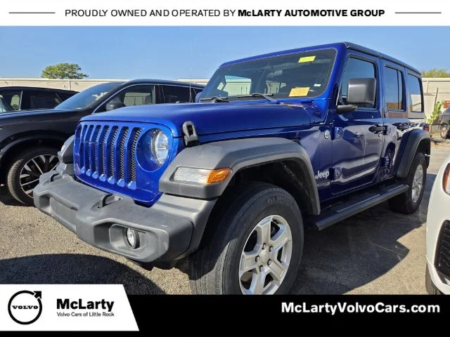 Used 2020 Blue Jeep Unlimited Sport S image 1