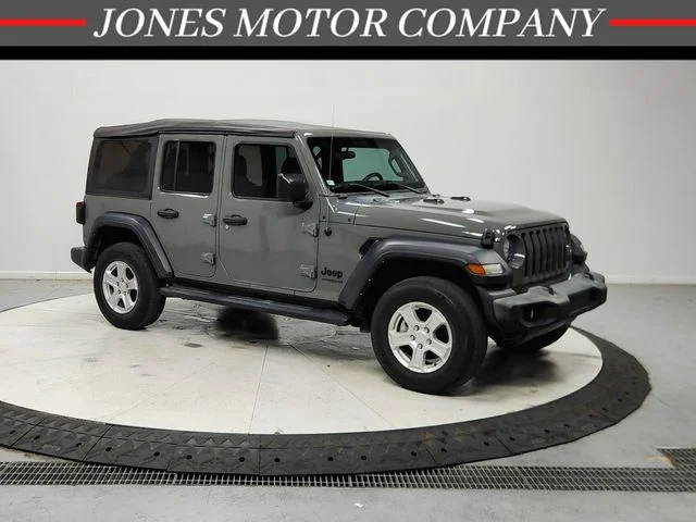 Used 2022 Gray Jeep Unlimited Sport S image 1