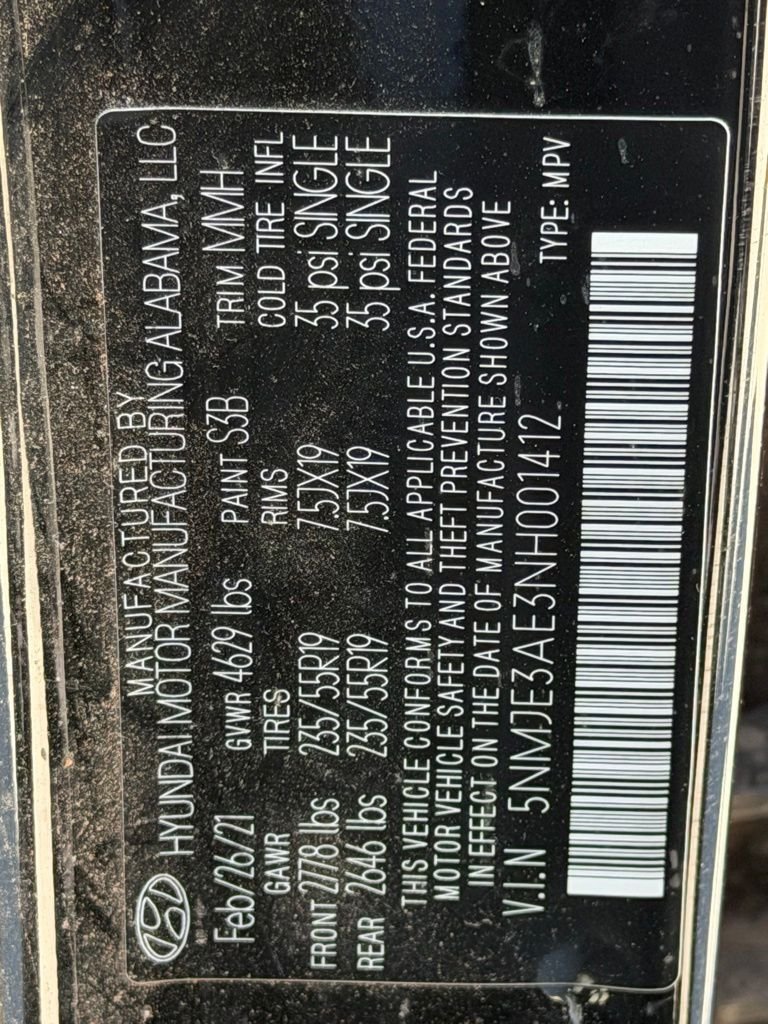 Certified Used 2022 Black Hyundai Limited image 35