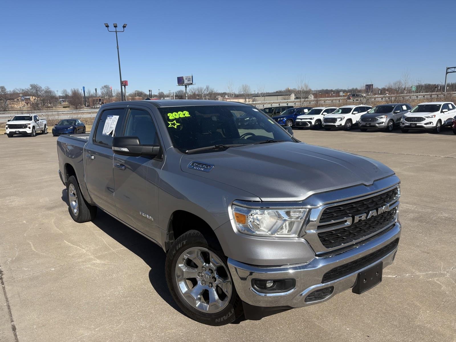 Used 2022 RAM Ram 1500 Pickup Big Horn/Lone Star with VIN 1C6RRFFG2NN455485 for sale in Kansas City