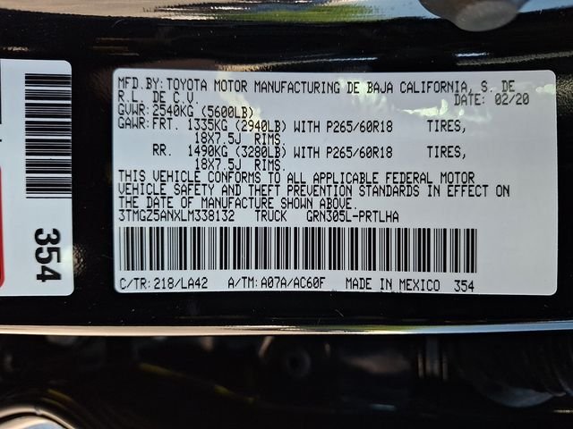 Used 2020 Black Toyota Limited image 27