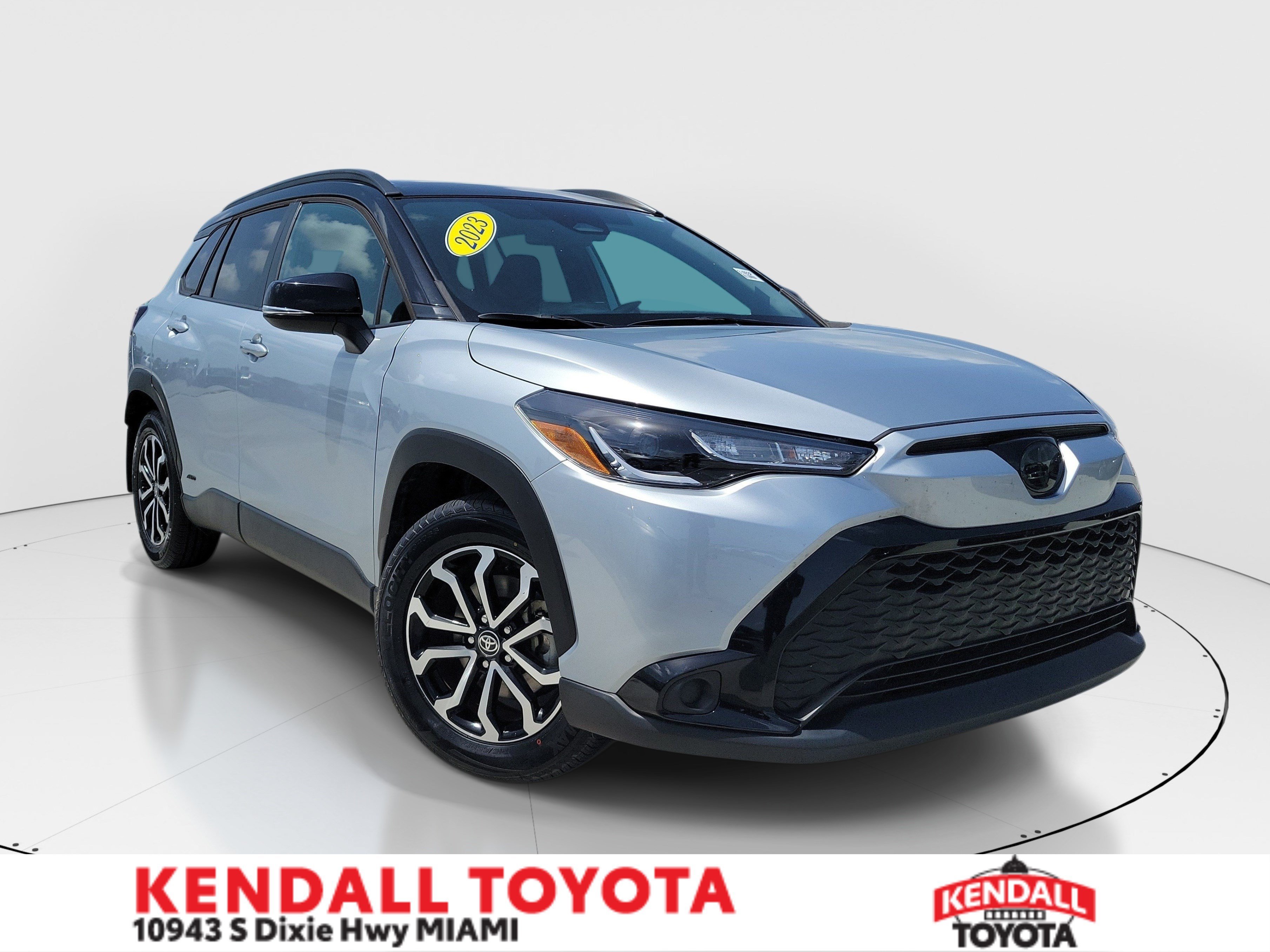 Used 2023 Jet Black Toyota Hybrid SE image 1