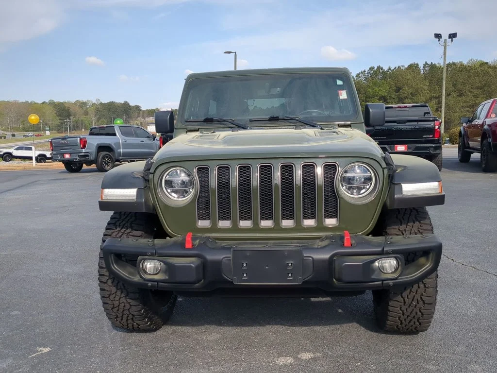 Used 2021 Sarge Green Clearcoat Jeep Unlimited Rubicon image 2